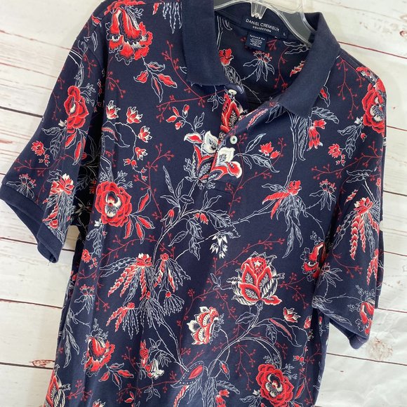 Daniel Cremieux Red White Blue Short Sleeve Shirt NWOT Men's Size Large - Picture 4 of 13